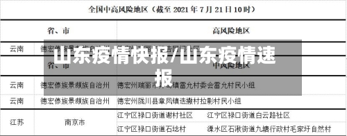 山东疫情快报/山东疫情速报-第3张图片