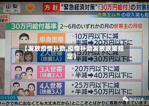 【发放疫情补助,疫情补助发放政策规定】-第2张图片