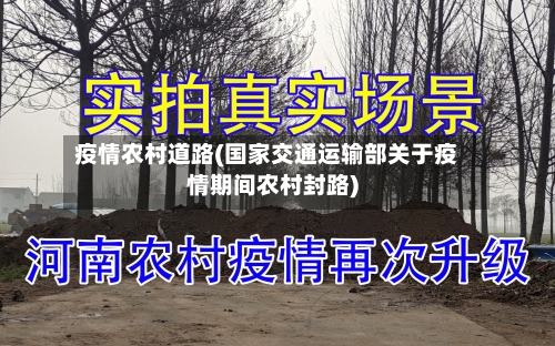 疫情农村道路(国家交通运输部关于疫情期间农村封路)