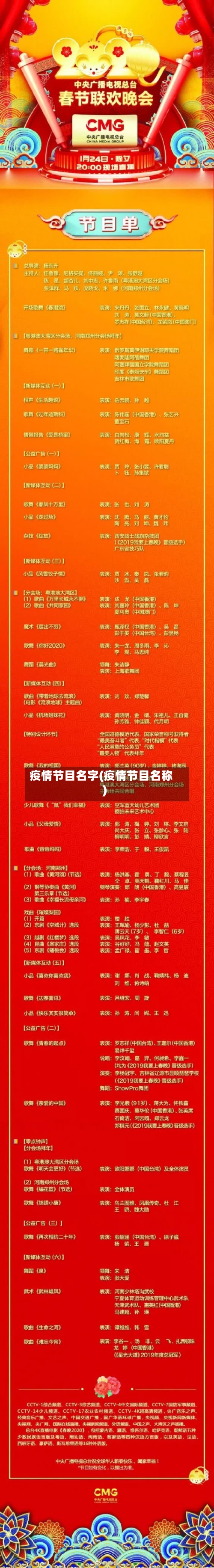 疫情节目名字(疫情节目名称)