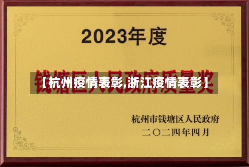 【杭州疫情表彰,浙江疫情表彰】