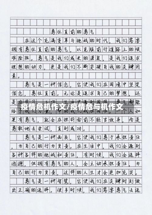 疫情危机作文/疫情危与机作文