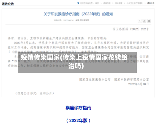 疫情传染国家(传染上疫情国家花钱给治吗)-第2张图片