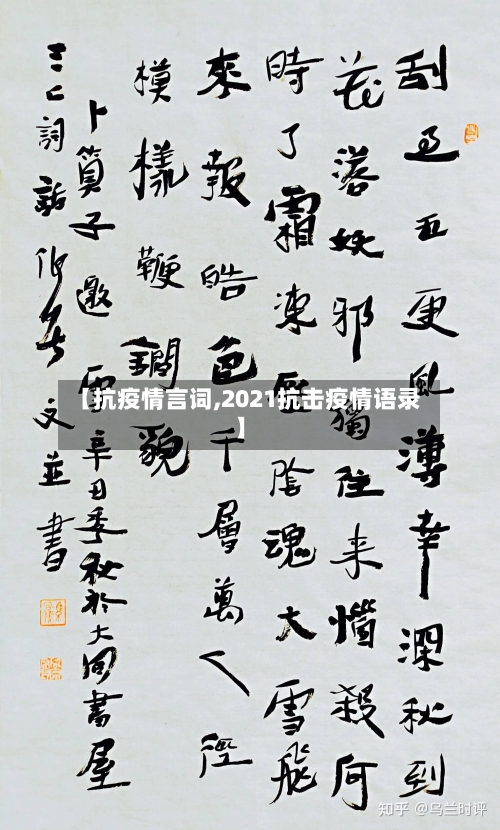 【抗疫情言词,2021抗击疫情语录】-第2张图片