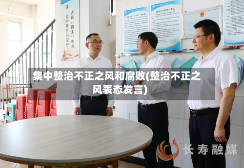 集中整治不正之风和腐败(整治不正之风表态发言)