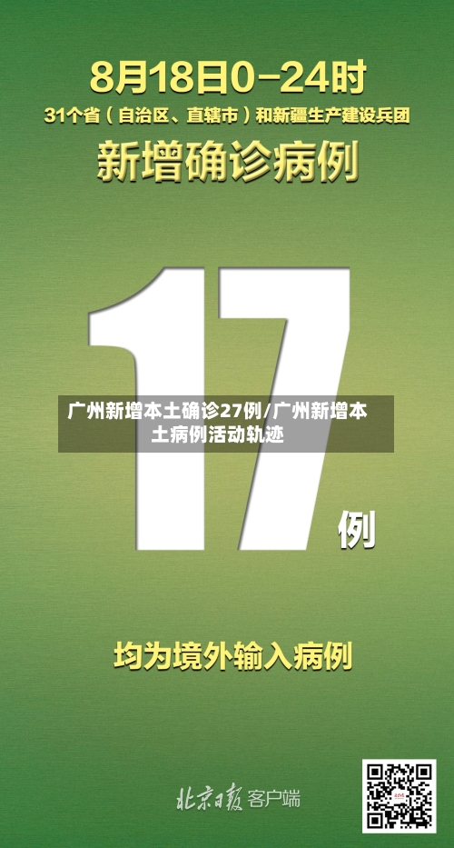 广州新增本土确诊27例/广州新增本土病例活动轨迹