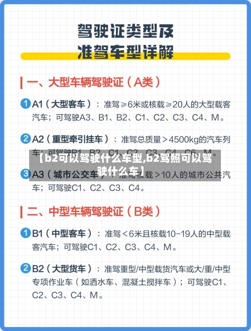 【b2可以驾驶什么车型,b2驾照可以驾驶什么车】