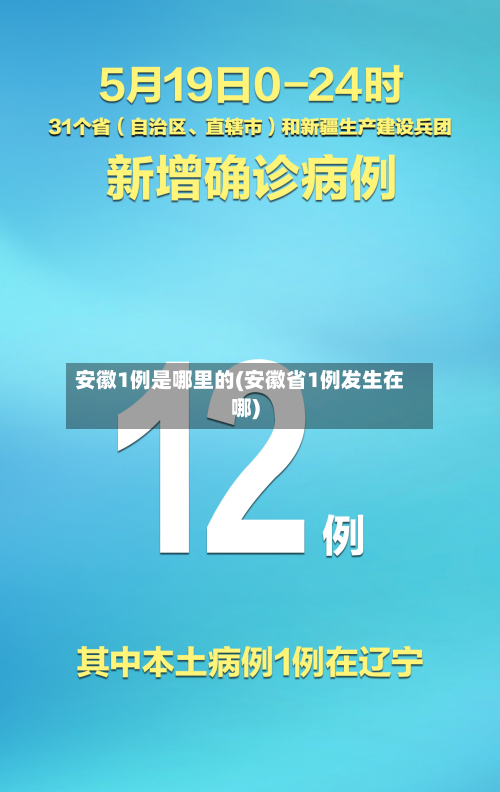 安徽1例是哪里的(安徽省1例发生在哪)