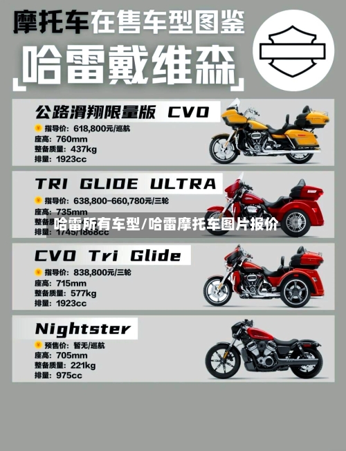哈雷所有车型/哈雷摩托车图片报价